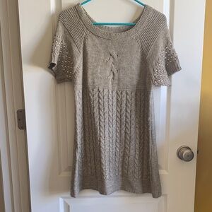 JohnPaulRichard Taupe Textured Knit Sweater